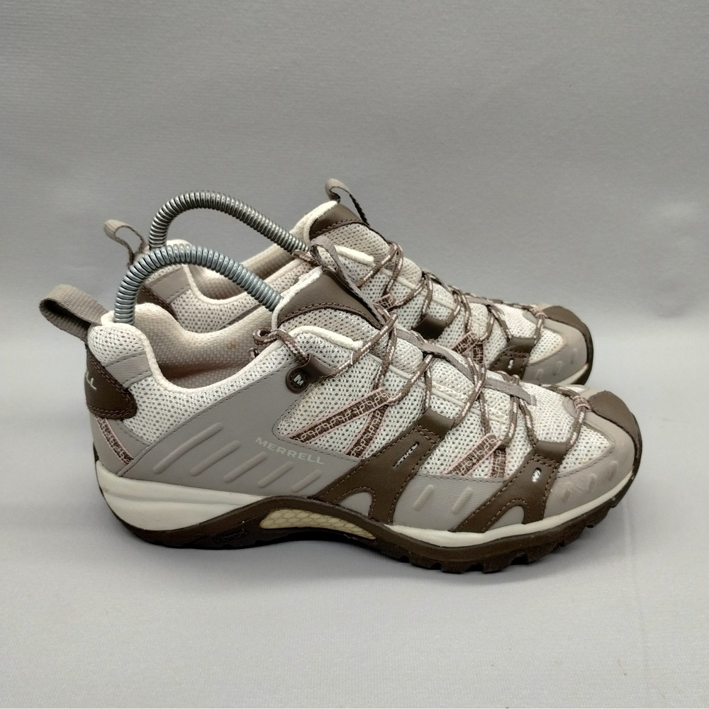 Merrell Siren Sport Womens Size 7.5 Hiking Shoes Brown Tan Vibram Trail Outdoor